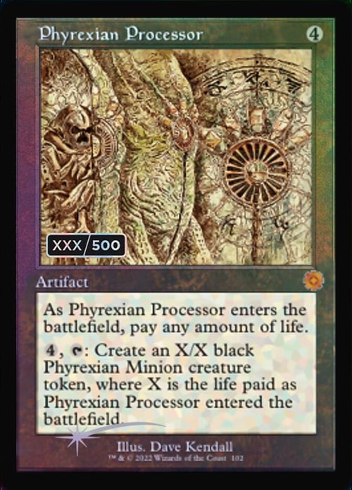 Processore di Phyrexia Card Front