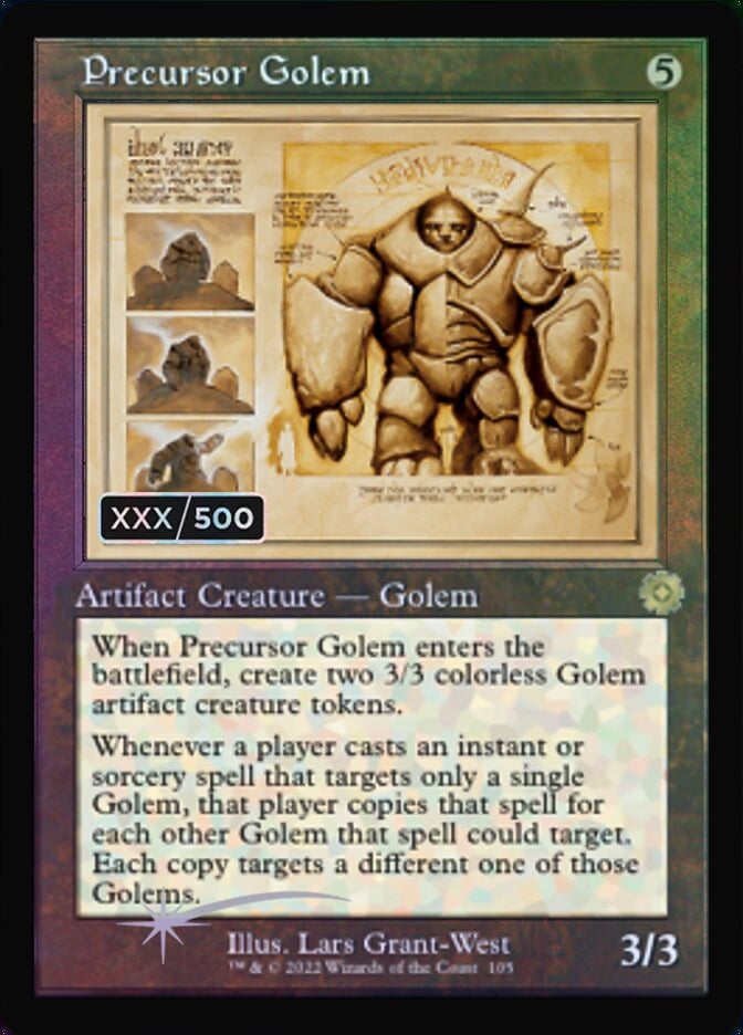Lodestone Golem (Retro Schematic) (Serialized) [The Brothers' War Retro Artifacts] main image 1