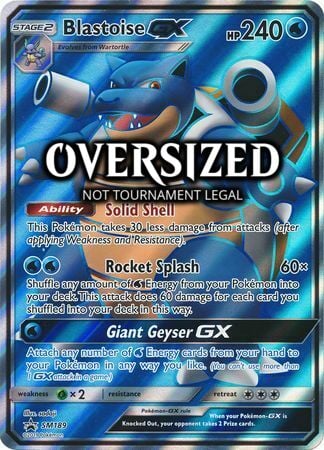 Blastoise GX Card Front