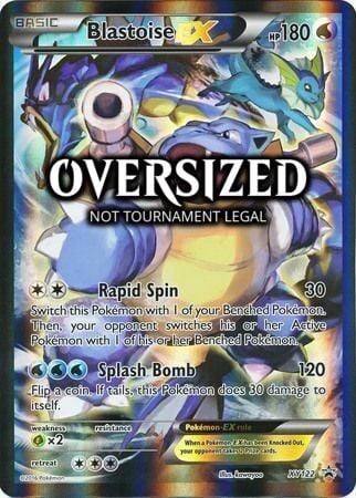 Blastoise EX Card Front