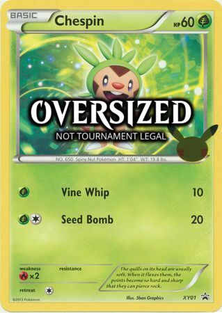 Chespin [Vine Whip | Seed Bomb] Card Front