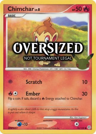 Chimchar Lv.8 Card Front