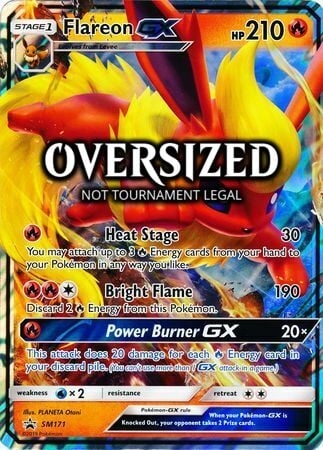 Flareon GX [Heat Stage | Bright Flame | Power Burner GX] Card Front