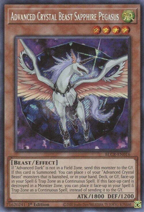 Advanced Crystal Beast Sapphire Pegasus Card Front