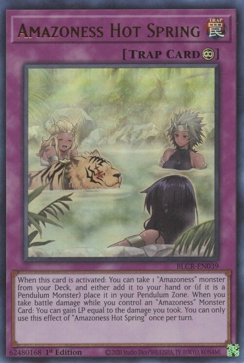 Amazoness Hot Spring Card Front