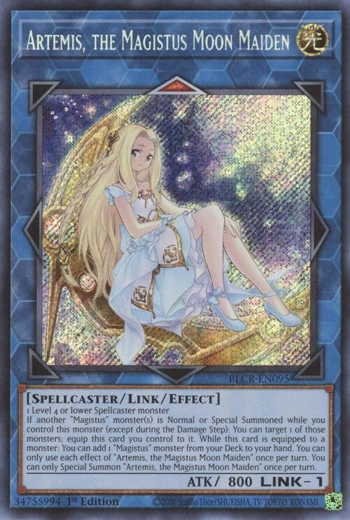 Artemis, the Magistus Moon Maiden Card Front