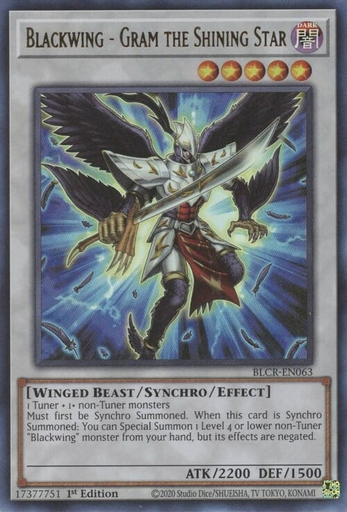 Blackwing - Gram the Shining Star Card Front