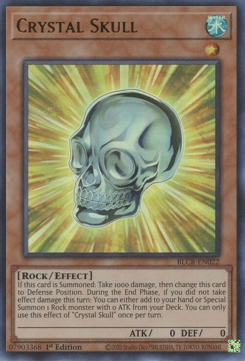 Crystal Skull Card Front