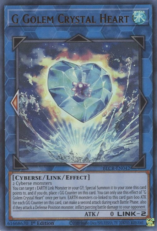 G Golem Cuore di Cristallo Card Front