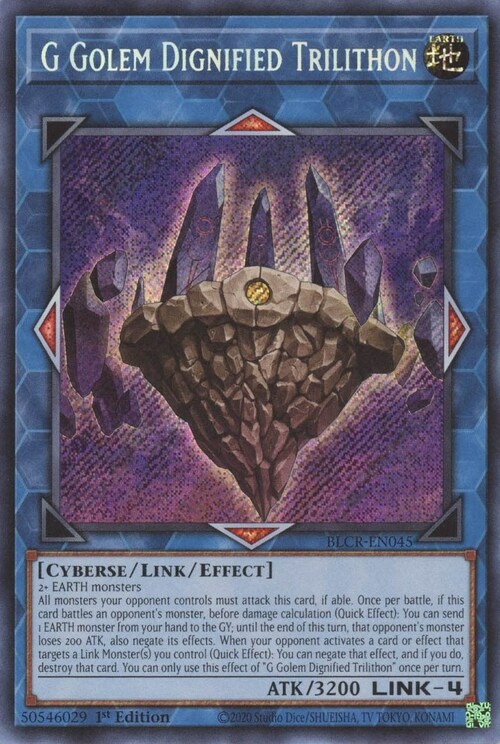 G Golem Dignified Trilithon Card Front
