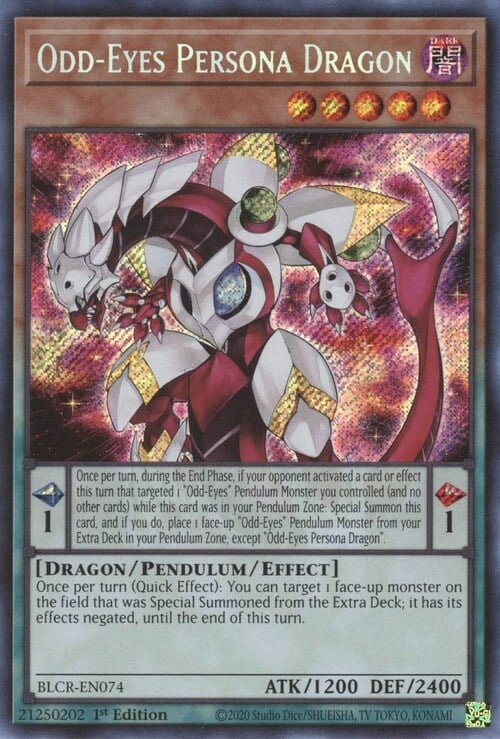 Odd-Eyes Persona Dragon Card Front
