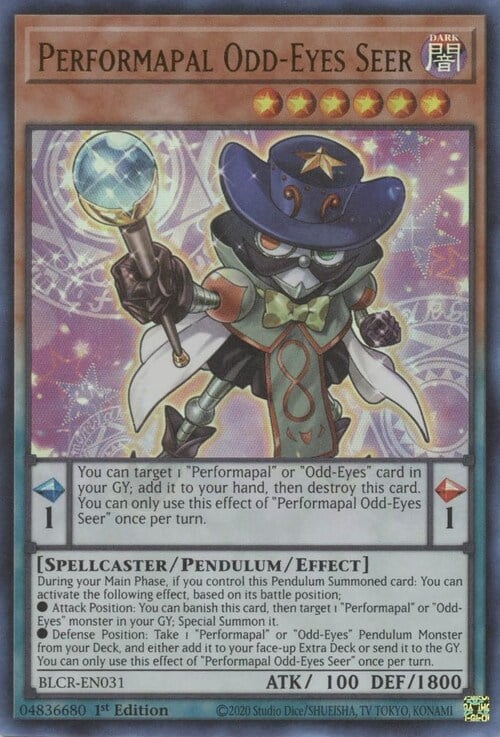 Performapal Odd-Eyes Seer Card Front