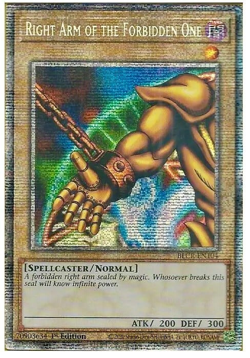 Right Arm of the Forbidden One Card Front