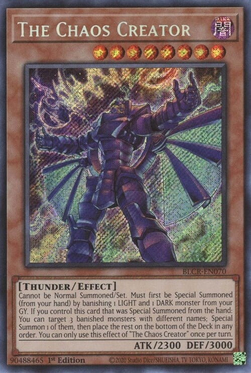 The Chaos Creator Card Front