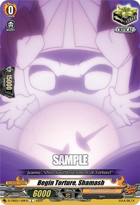 Begin Torture, Shamash Card Front