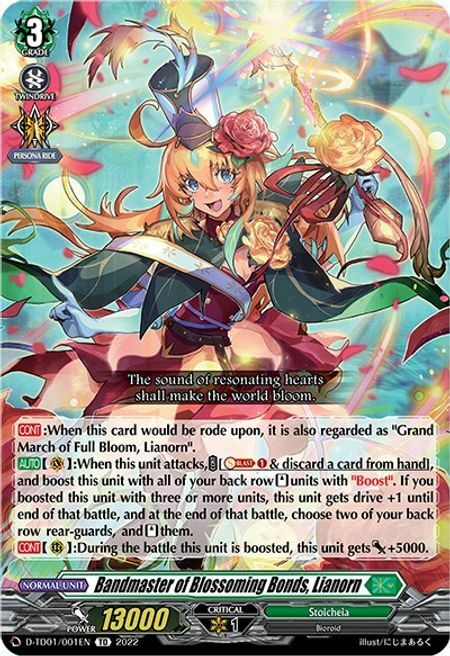 Bandmaster of Blossoming Bonds, Lianorn [D Format] Card Front