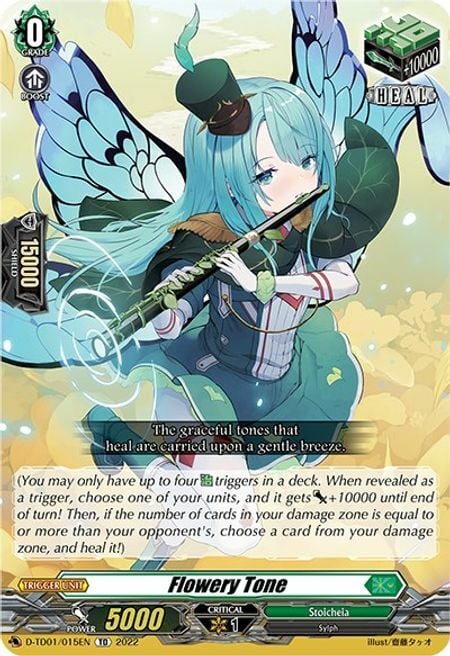 Flowery Tone [D Format] Card Front
