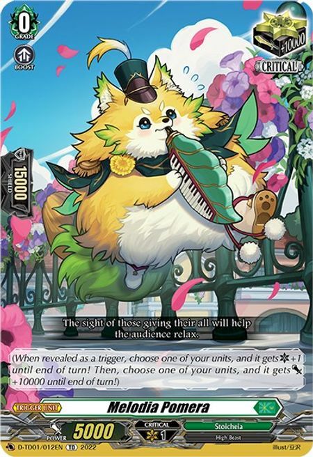 Melodia Pomera Card Front