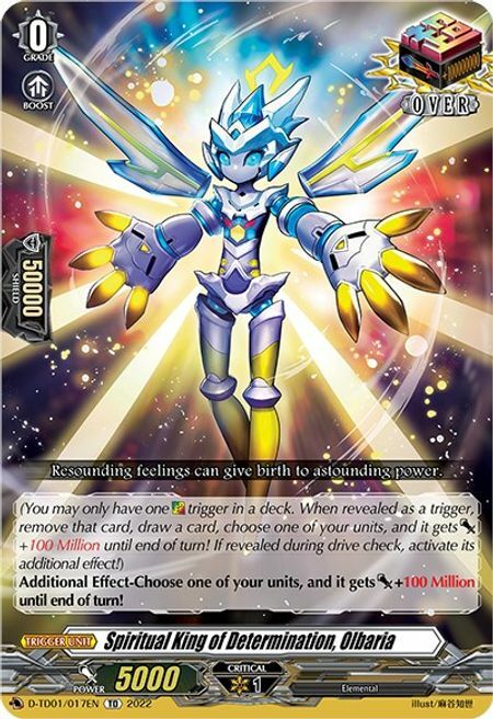 Spiritual King of Determination, Olbaria[D Format] Card Front