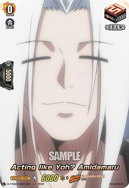 Acting like Yoh? Amidamaru Card Front