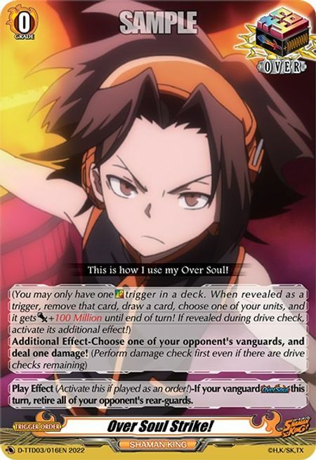 Over Soul Strike! Card Front