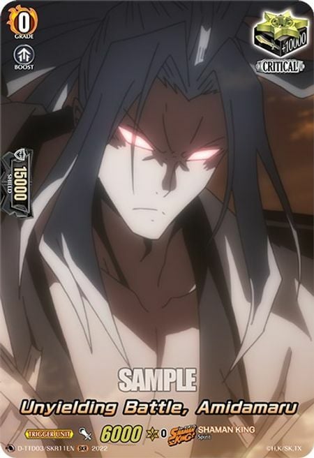 Unyielding Battle, Amidamaru Card Front
