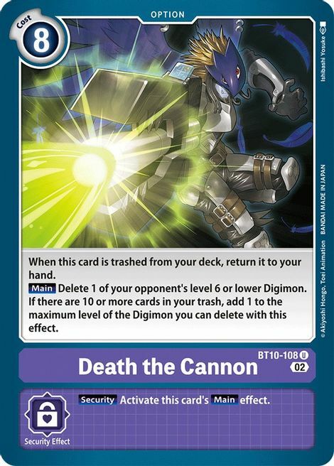 Death the Cannon Card Front