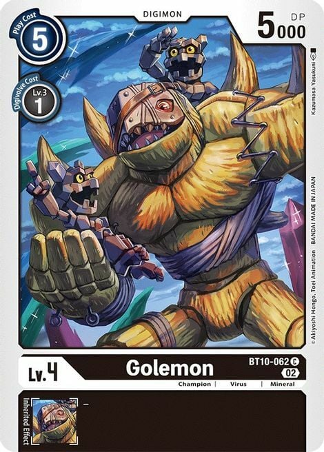 Golemon Card Front