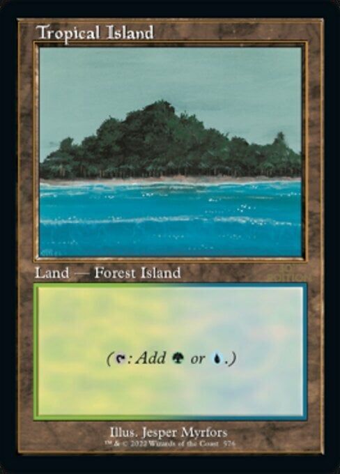 Tropical Island Card Front