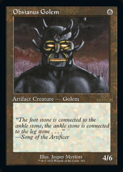 Obsianus Golem Card Front