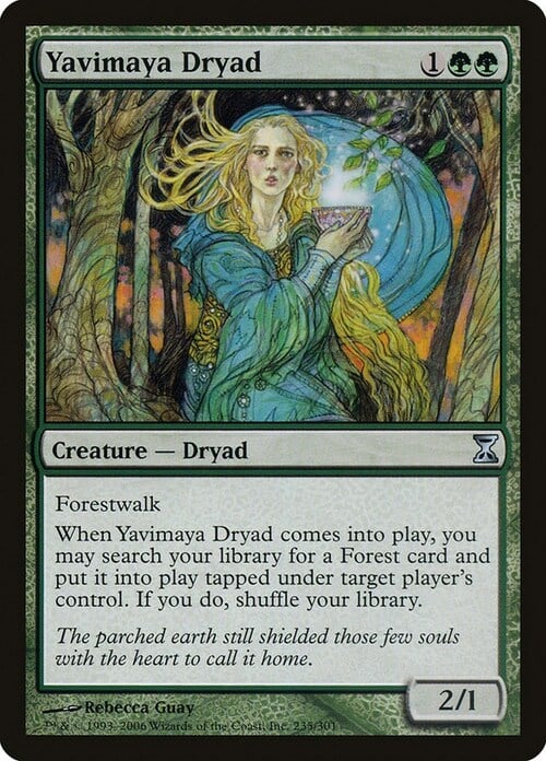 Yavimaya Dryad Card Front