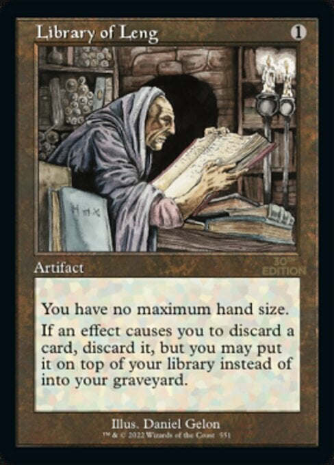 Library of Leng Card Front