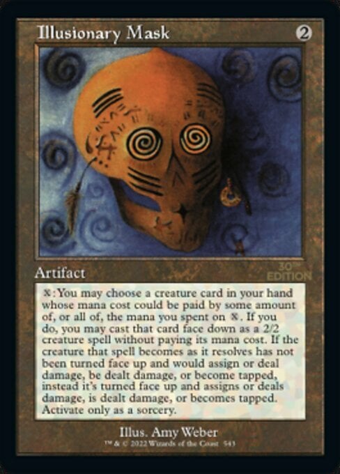 Illusionary Mask Card Front