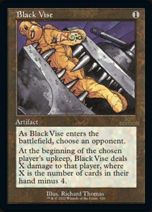 Black Vise Card Front