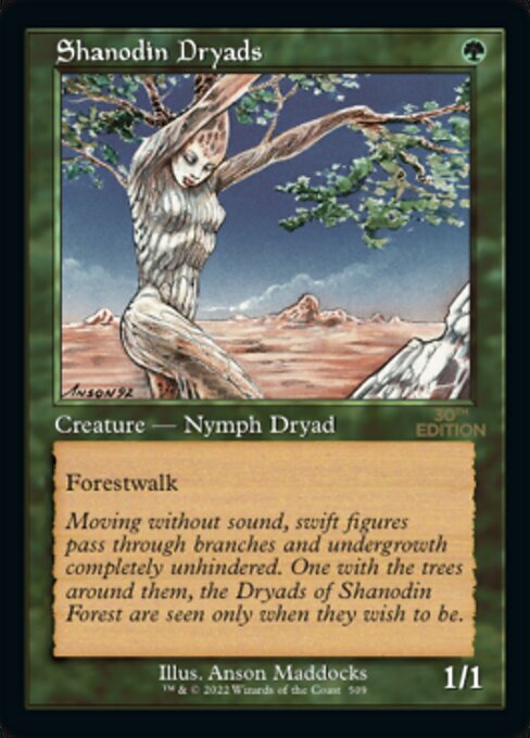 Shanodin Dryads Card Front