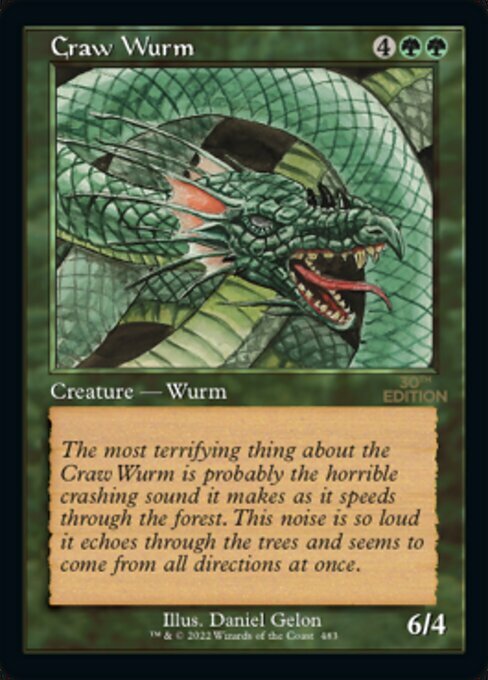 Craw Wurm Card Front