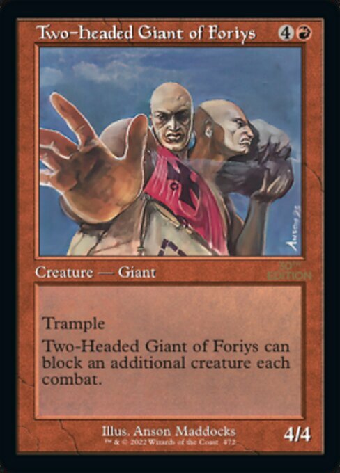 Two-Headed Giant of Foriys Card Front