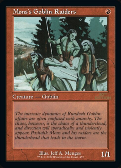 Mons's Goblin Raiders Card Front