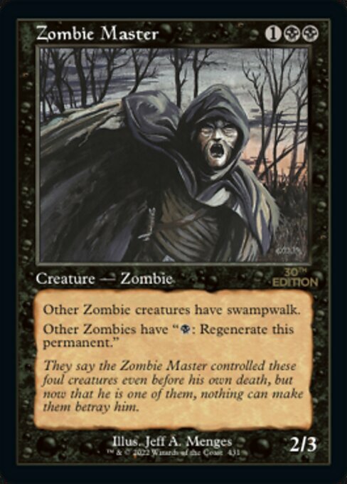 Zombie Master Card Front