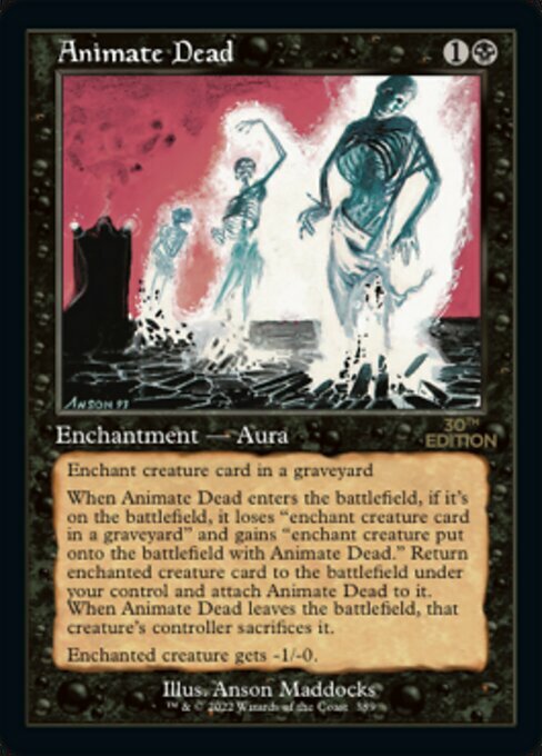 Animate Dead Card Front