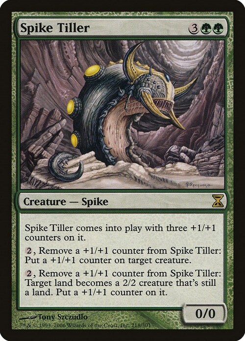 Spike Tiller Card Front
