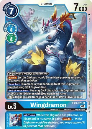 Wingdramon Card Front
