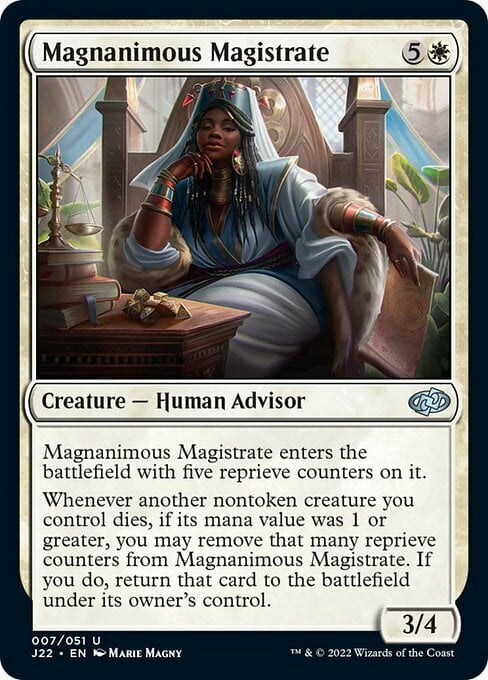 Magnanimous Magistrate Card Front
