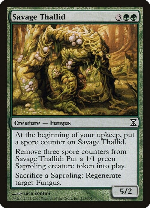 Savage Thallid Card Front
