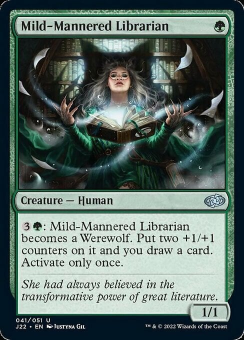 Mild-Mannered Librarian Card Front