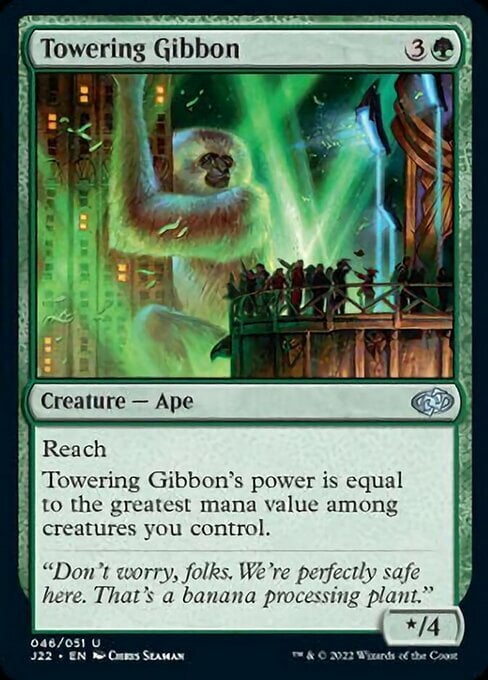 Towering Gibbon Card Front