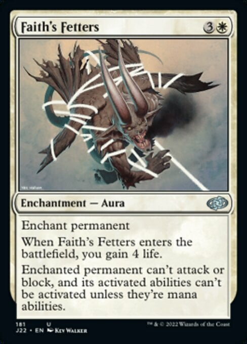 Faith's Fetters Card Front