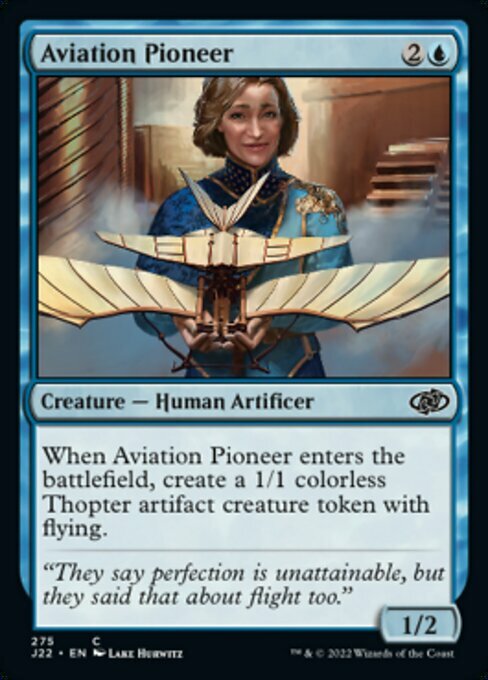Pioniera dell'Aviazione Card Front