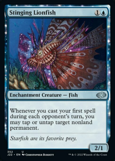 Stinging Lionfish Card Front