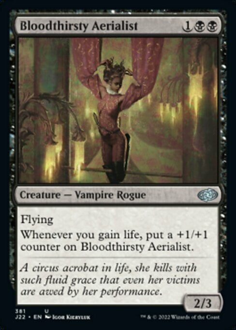Bloodthirsty Aerialist Card Front